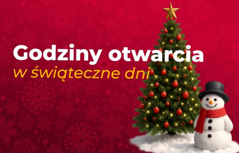 Świąteczne godziny otwarcia naszych sklepów